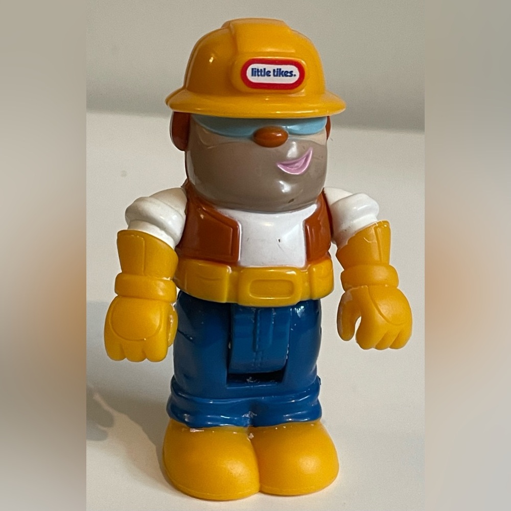Little Tikes Construction Worker Man At Work Action Figure Jointed Toy